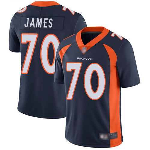 Men Denver Broncos 70 Ja Wuan James Navy Blue Alternate Vapor Untouchable Limited Player Football NFL Jersey